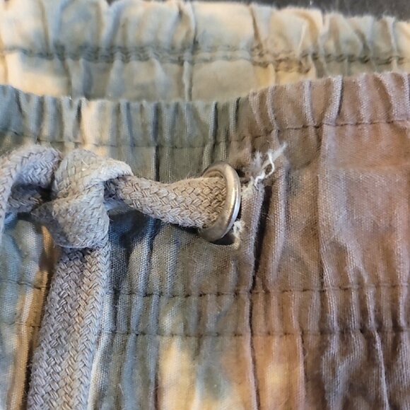 MNML Brown & Green Camo Cargo Pants L Relaxed Fit Straight Leg 100% Cotton Made - Picture 10 of 14